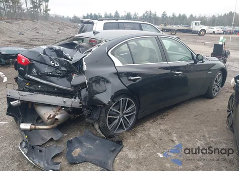 2017 Infiniti Q50 Hybrid from USA, damaged, VIN JN1AV7AR7HM900073